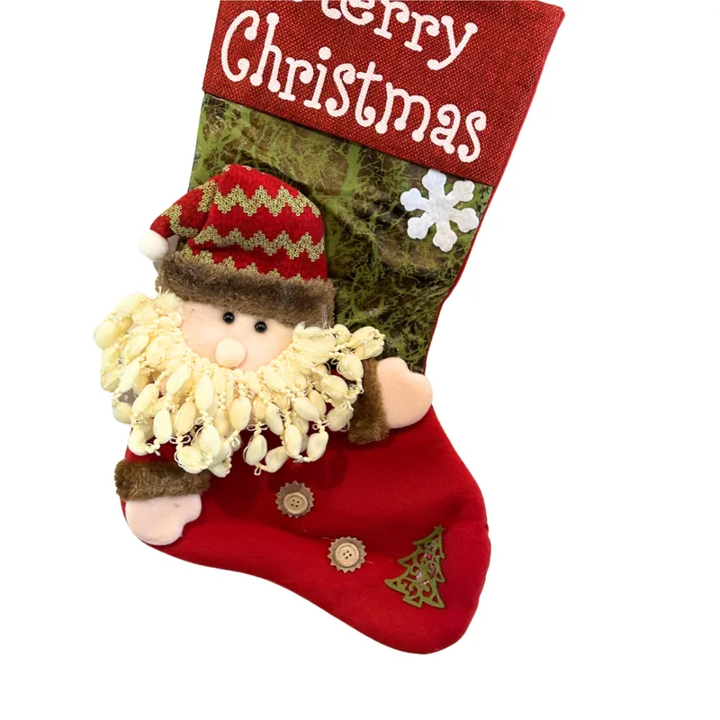BOHEMIK - Botas Navideñas Fondo Multicolor Viejo Pascuero