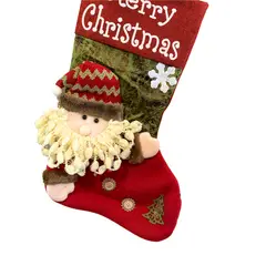 BOHEMIK - Botas Navideñas Fondo Multicolor Viejo Pascuero