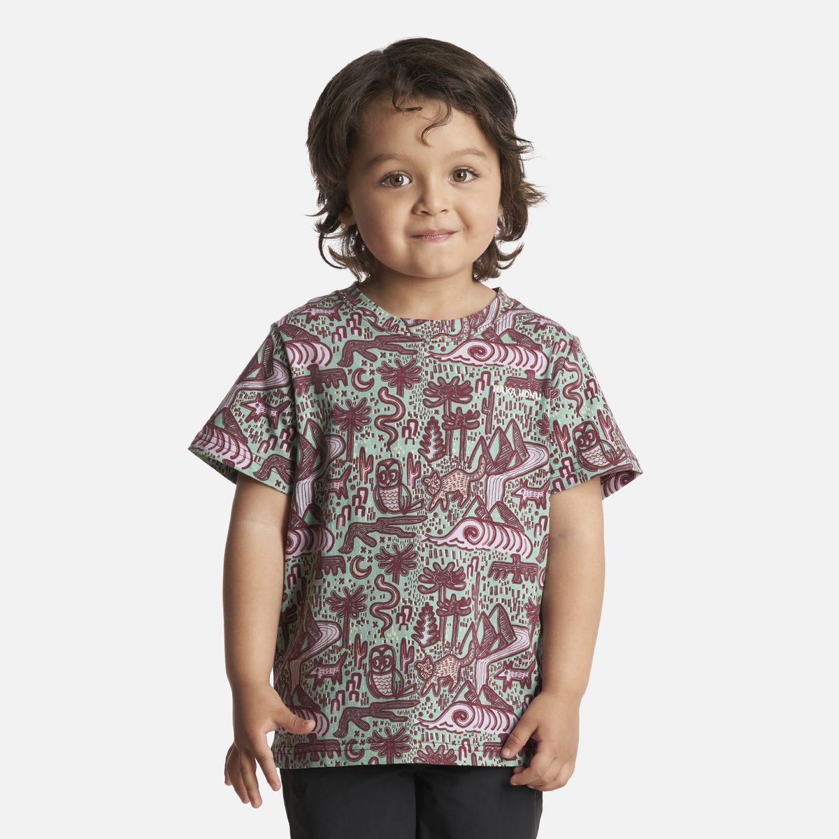 HAKA HONU - Polera Niño Tucuquere Print Jade Haka Honu