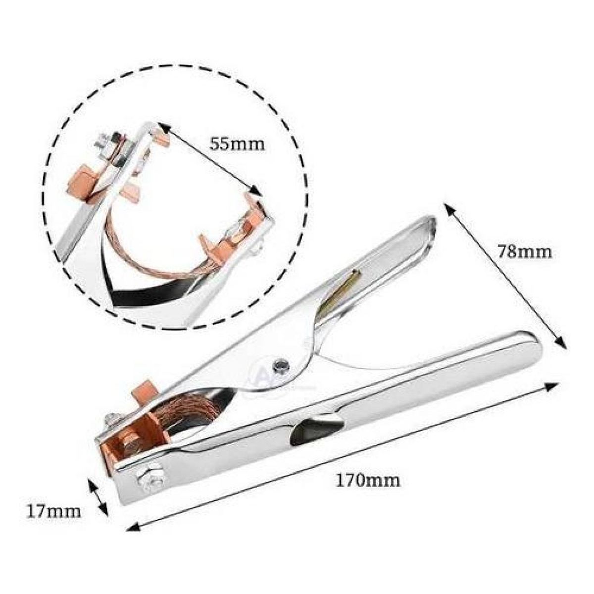 GENERICO - Juego De Cable Soldador 120a A 200a De 2.5 Metros