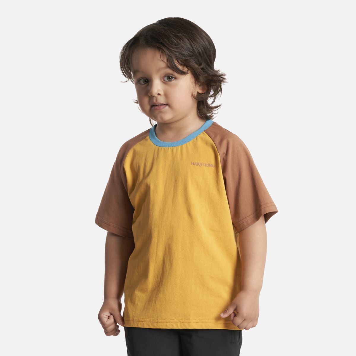 HAKA HONU - Polera Niño Hakids Amarillo Haka Honu