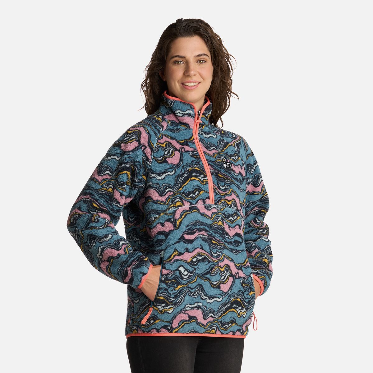 HAKA HONU - Polar Mujer Fogon Print Petroleo Haka Honu