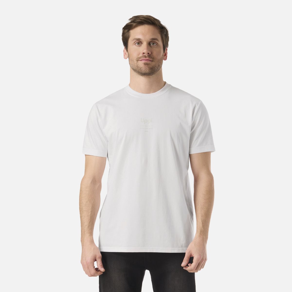 LIPPI - Polera Hombre Ulmo Mid Point Sorona T-Shirt Blanco Lippi