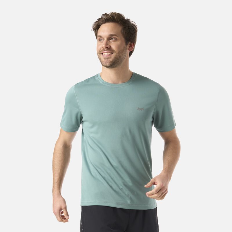 LIPPI - Polera Hombre Core Q-Dry T-Shirt Turquesa Lippi