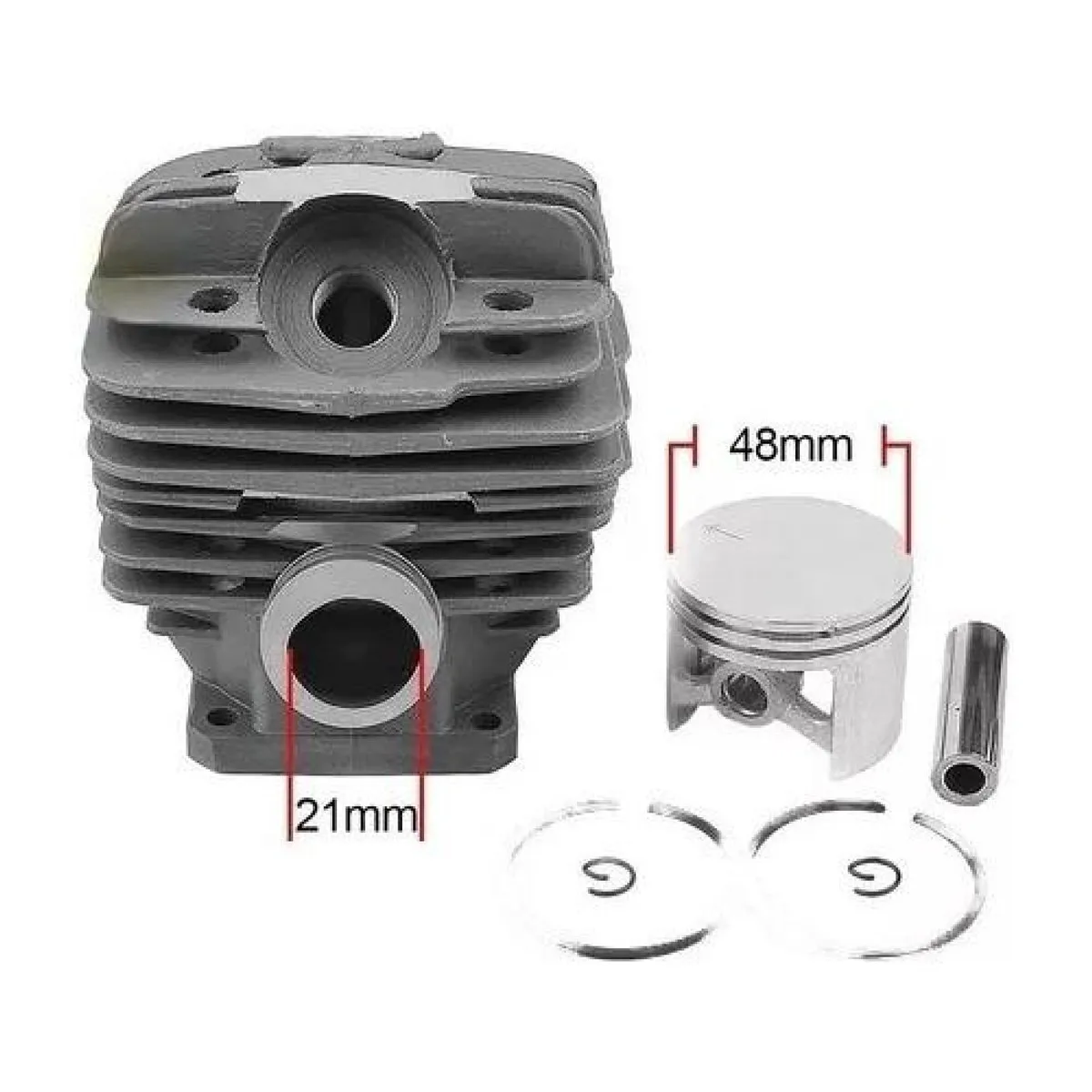GENERICO - Cilindro Pistón Y Anillos Para Motosierra Stihl Ms360