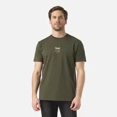 LIPPI - Polera Hombre Ulmo Mid Point Sorona T-Shirt Verde Musgo