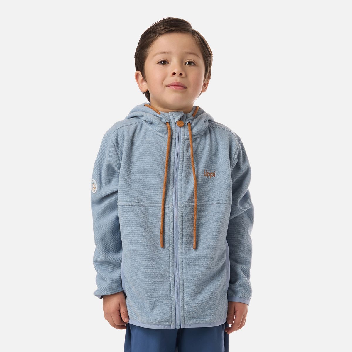 LIPPI - Polar Niño Stripes Nano-F Full Zip Hoody Azul Piedra Lippi