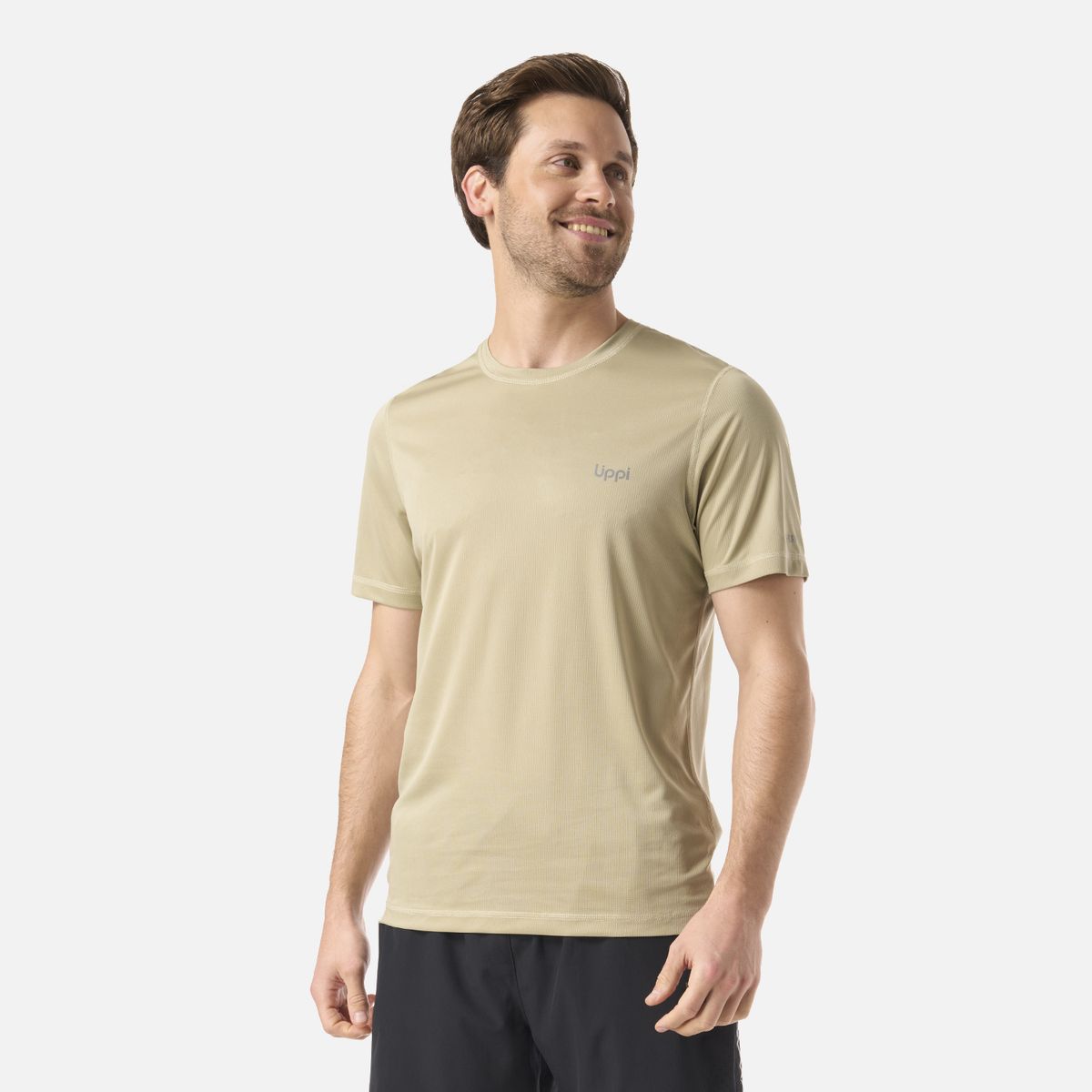 LIPPI - Polera Hombre Core Q-Dry T-Shirt Verde Oliva Lippi