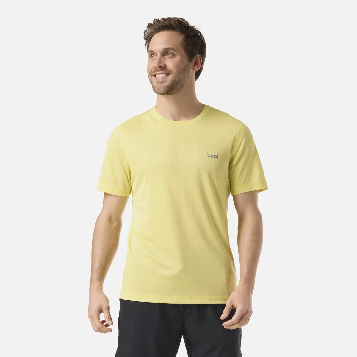 LIPPI - Polera Hombre Core Q-Dry T-Shirt Amarillo Lippi