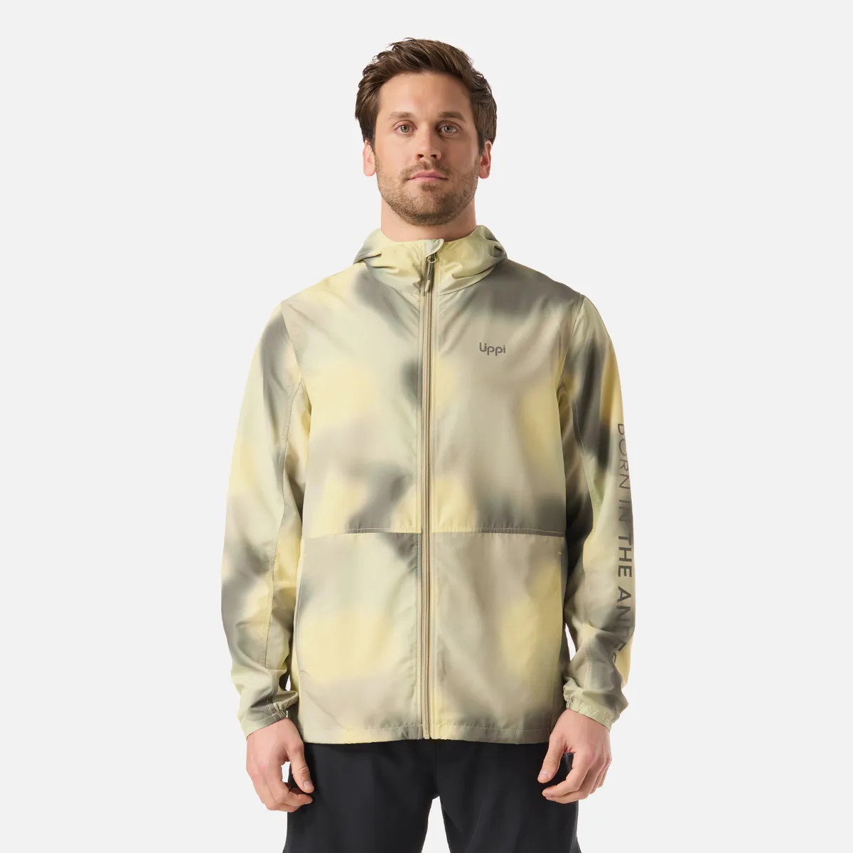 LIPPI - Chaqueta Hombre Nightfall WindBreaker Hoody Jacket Print Verde Lippi