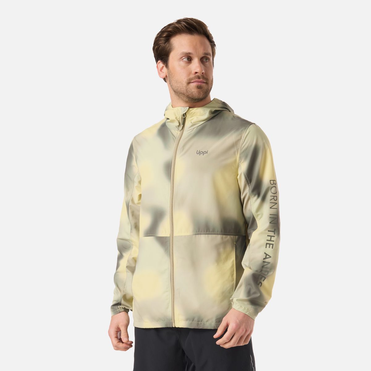 LIPPI - Chaqueta Hombre Nightfall WindBreaker Hoody Jacket Print Verde Lippi