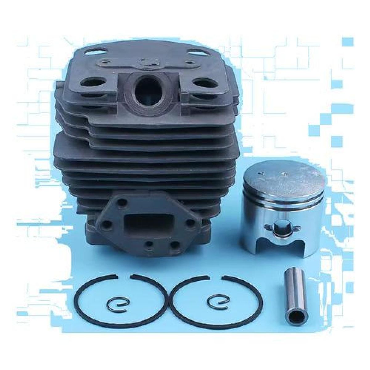 GENERICO - Kit Cilindro Pistón Y Anillos Compatible Con Husqvarna 143r