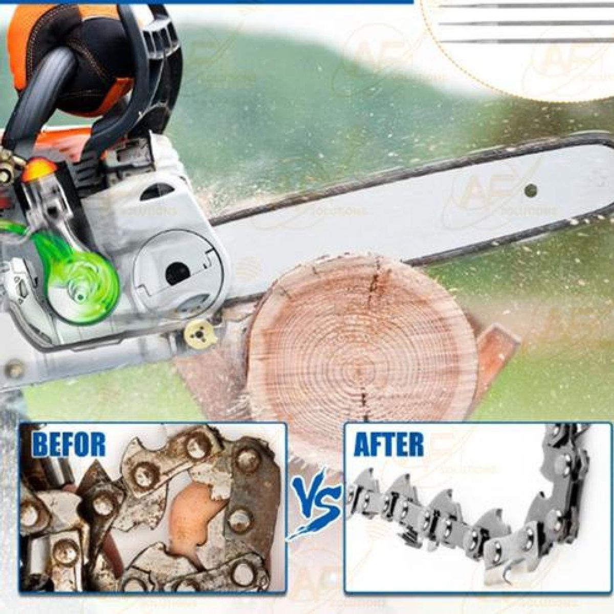 GENERICO - Lima Redonda Para Motosierra 1 Unidad 732 Pulgadas