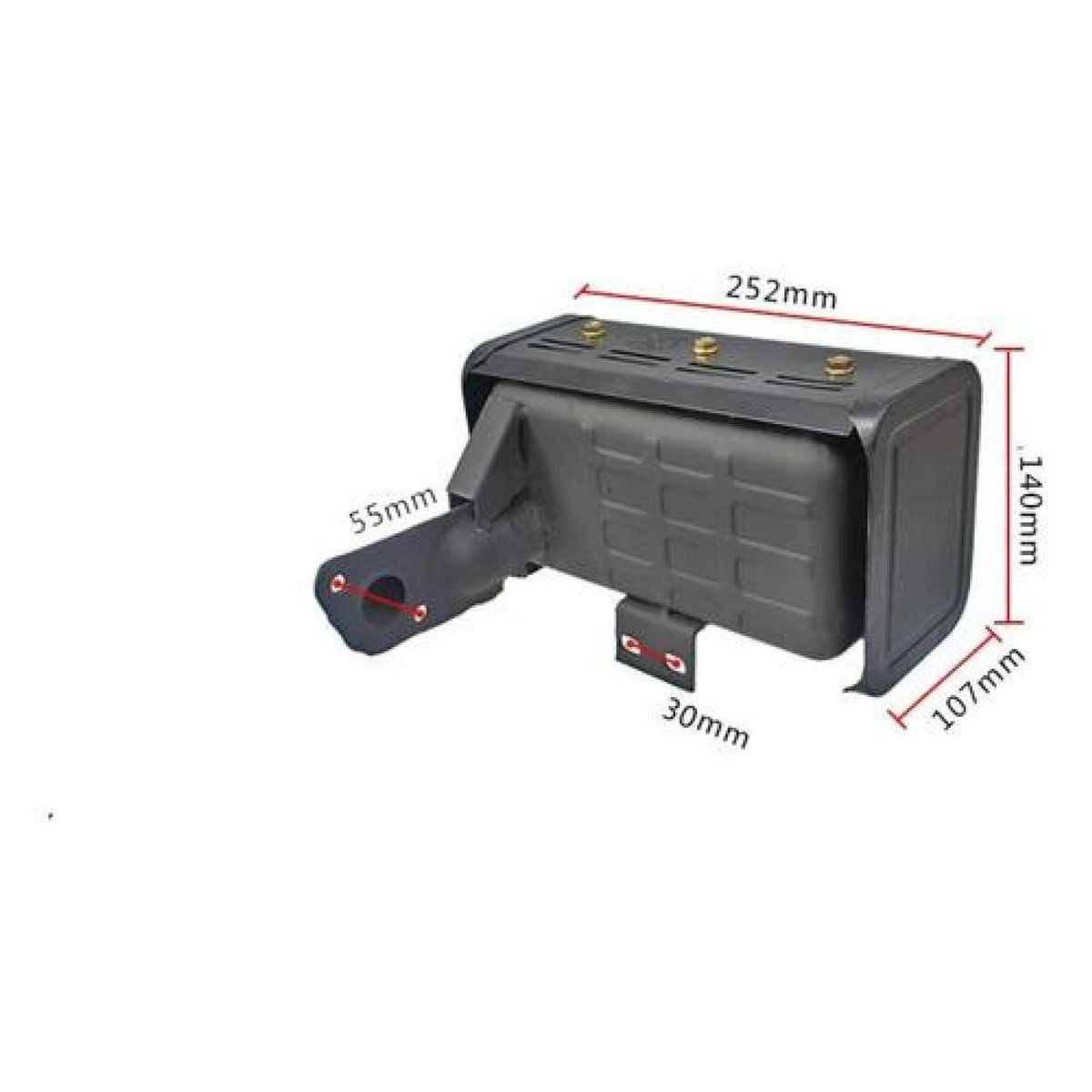 GENERICO - Escape Silenciador Para Motor 170f Diesel