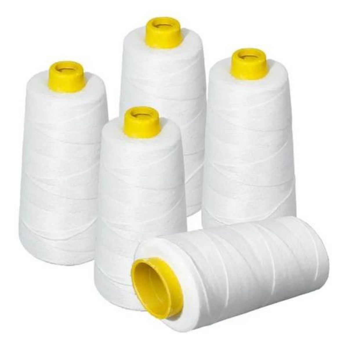 GENERICO - Pack 5 Hilos Para Cosedora De Sacos 500 Metros Blanco