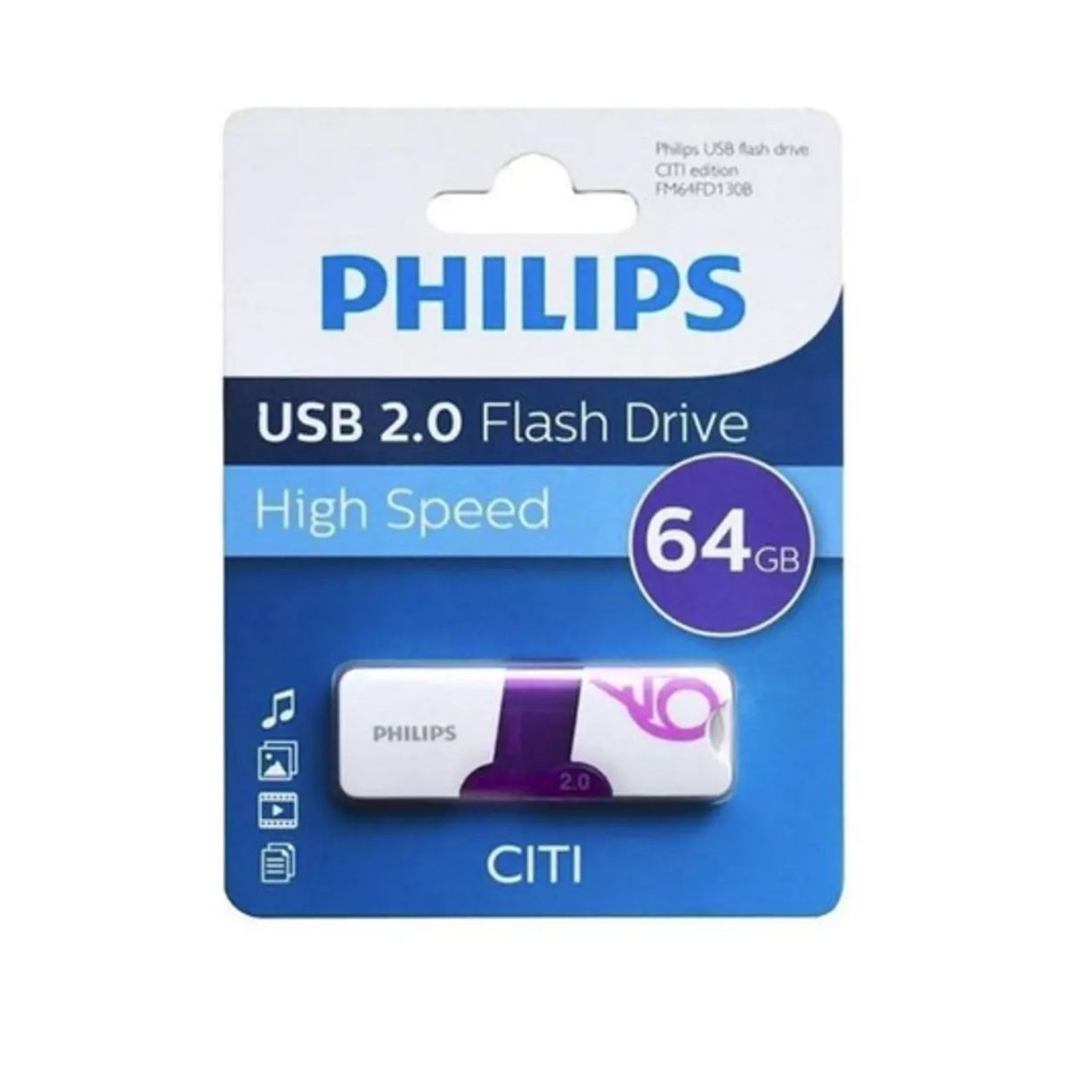 PHILIPS - Pendrive 64gb Philips Citi - Ps