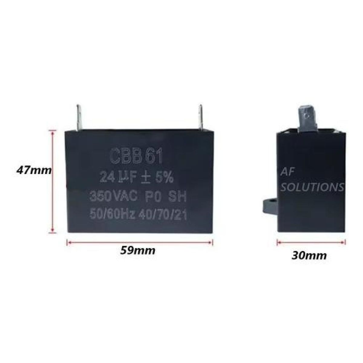 GENERICO - Capacitor Cbb61 24uf 350vac Generador Soldadora