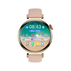 STARTECHOFFICE - Reloj Inteligente GT4 Mini Mujer Estilo Salud con Doble Correa Silicona y Metálica Compatible IP68