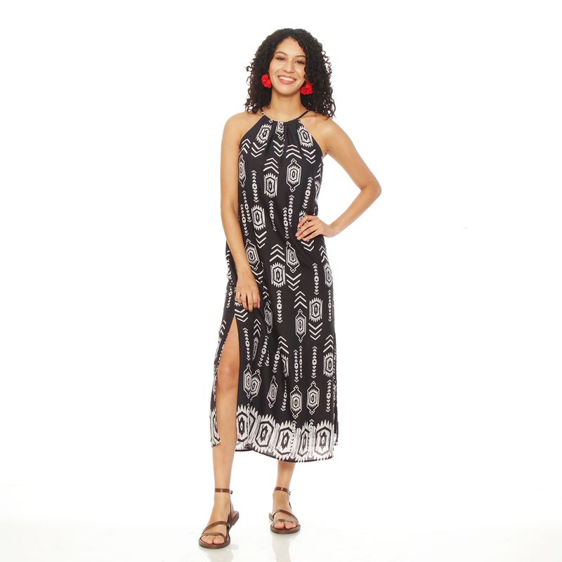 WADOS - VESTIDO SIN MANGA ESTAMPADO