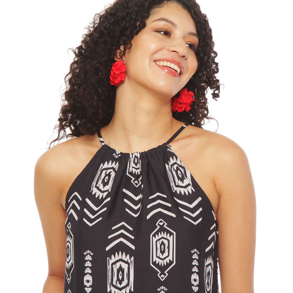 WADOS - VESTIDO SIN MANGA ESTAMPADO