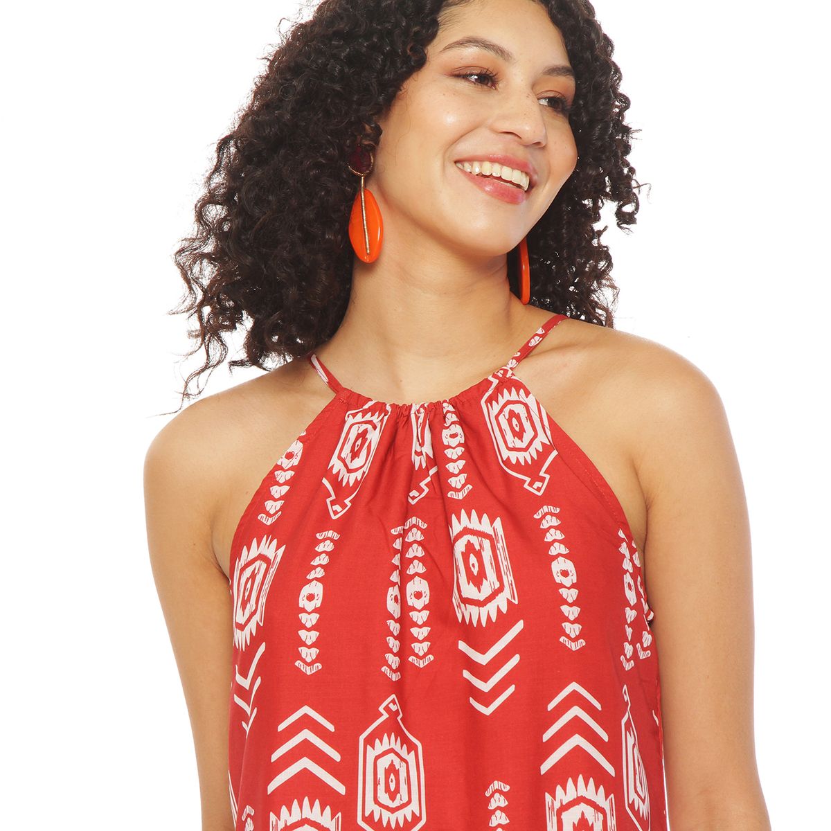 WADOS - VESTIDO SIN MANGA ESTAMPADO