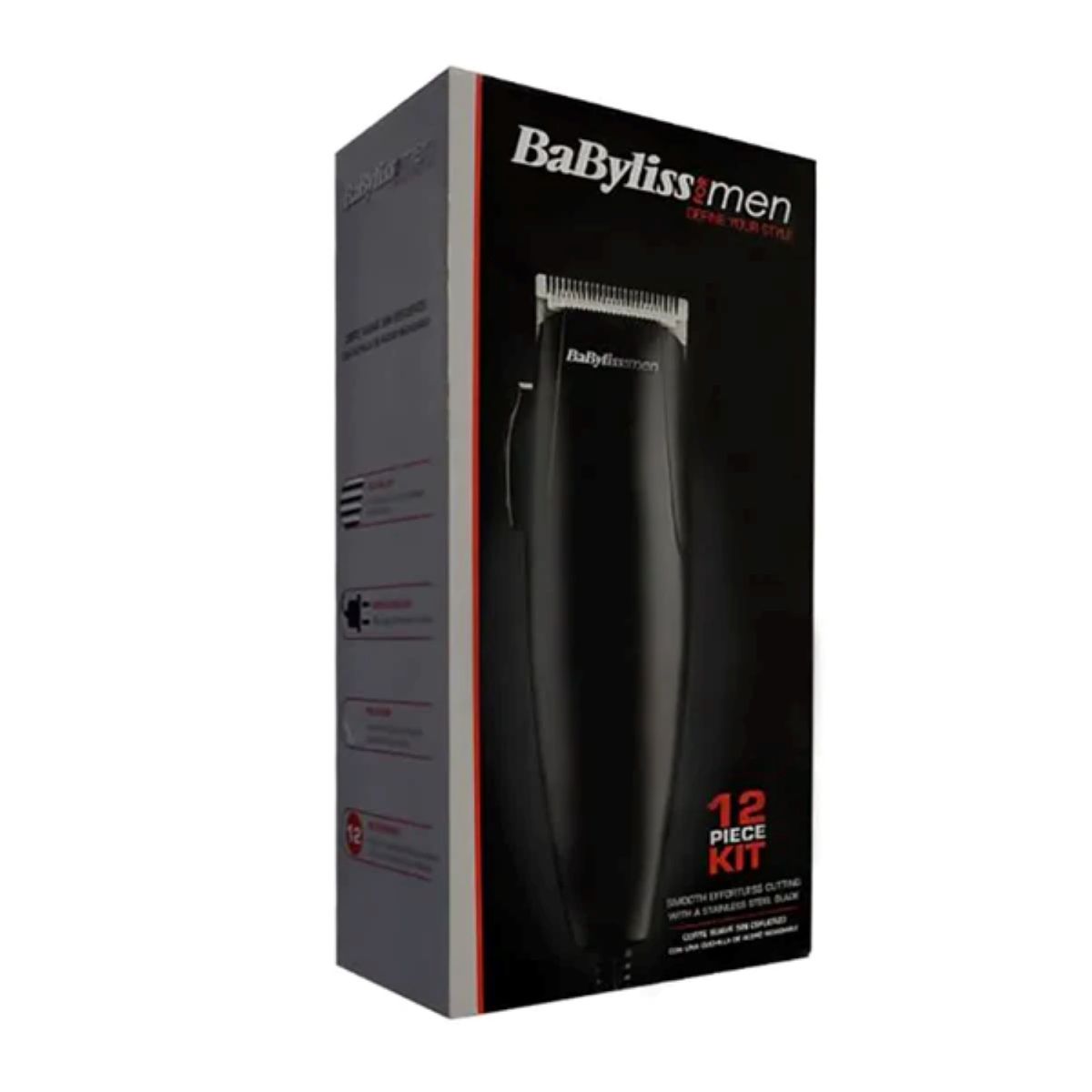 BABYLISS PRO - Kit Máquina BabylissPro Cortadora Clipper set 12 Piezas