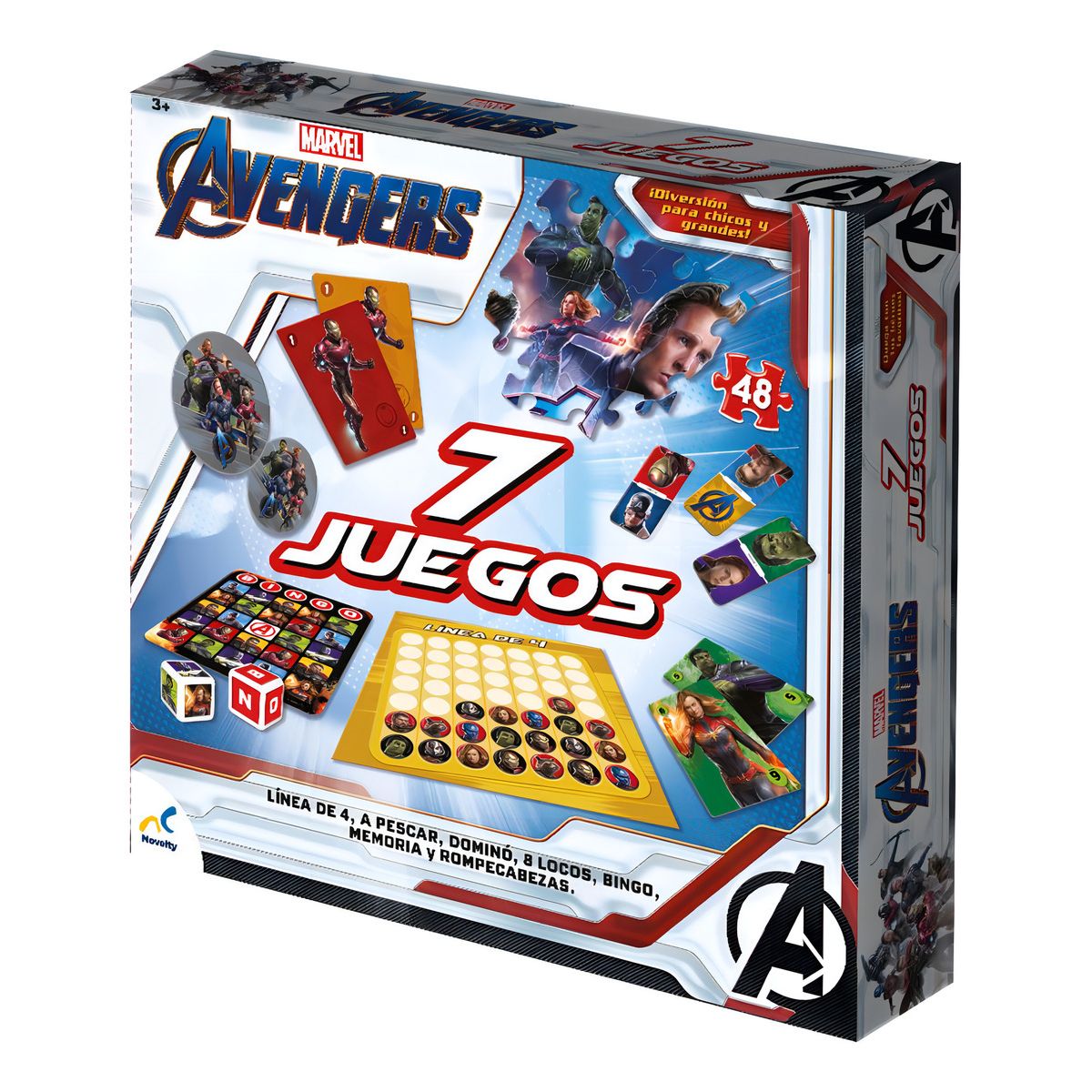 GENERICO - Set Multijuegos 7 En 1 Avengers