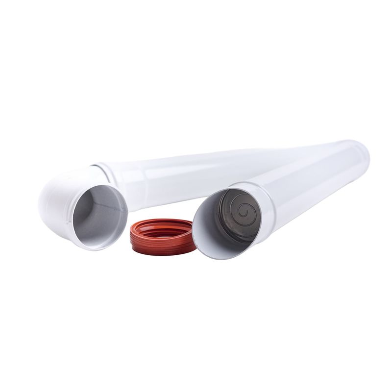 MADEMSA - Kit Ductos Evacuación Calefont Tiro Forzado 10/13 Lt 60 mm