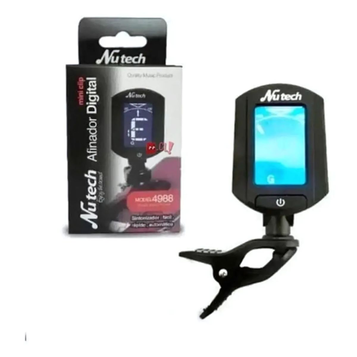 NUTECH - Afinador Cromático Clip Mini Nutech Portátil - PS