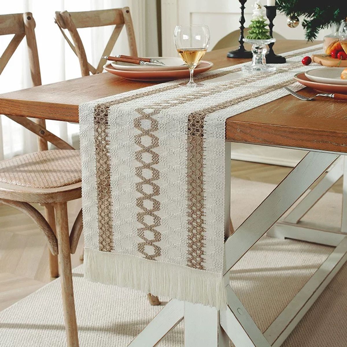 GENERICO - Mantel Camino De Mesa Rectangular Linea 180x30cm