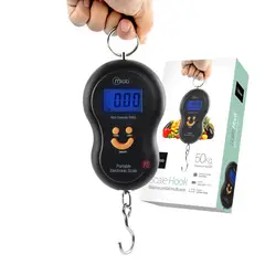 MLAB - Balanza Portátil Digital ScaleHook 50Kg Negro - PS