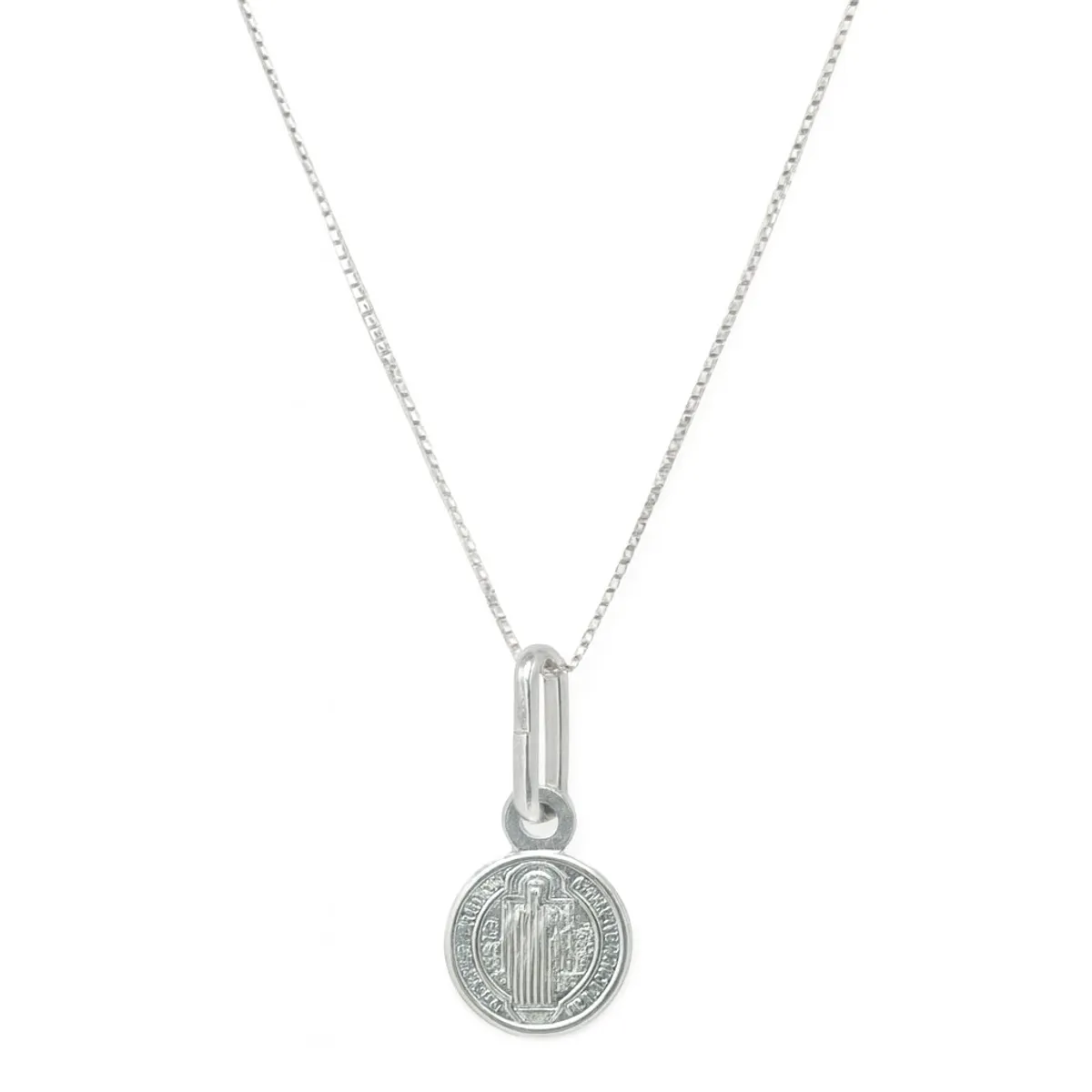 TODOJOYAS - Collar Medalla Plata 925 San Benito Protector Niños