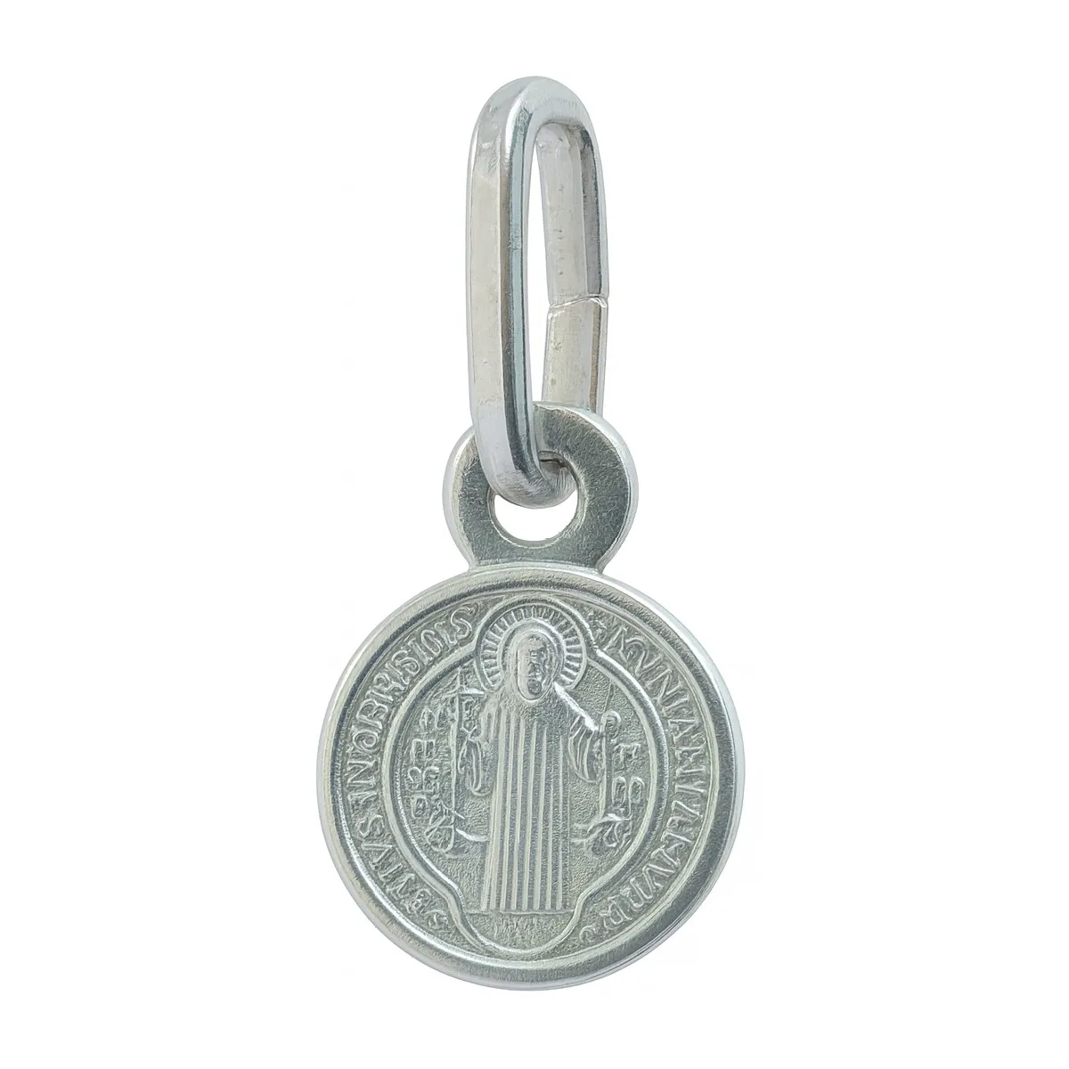 TODOJOYAS - Collar Medalla Plata 925 San Benito Protector Niños