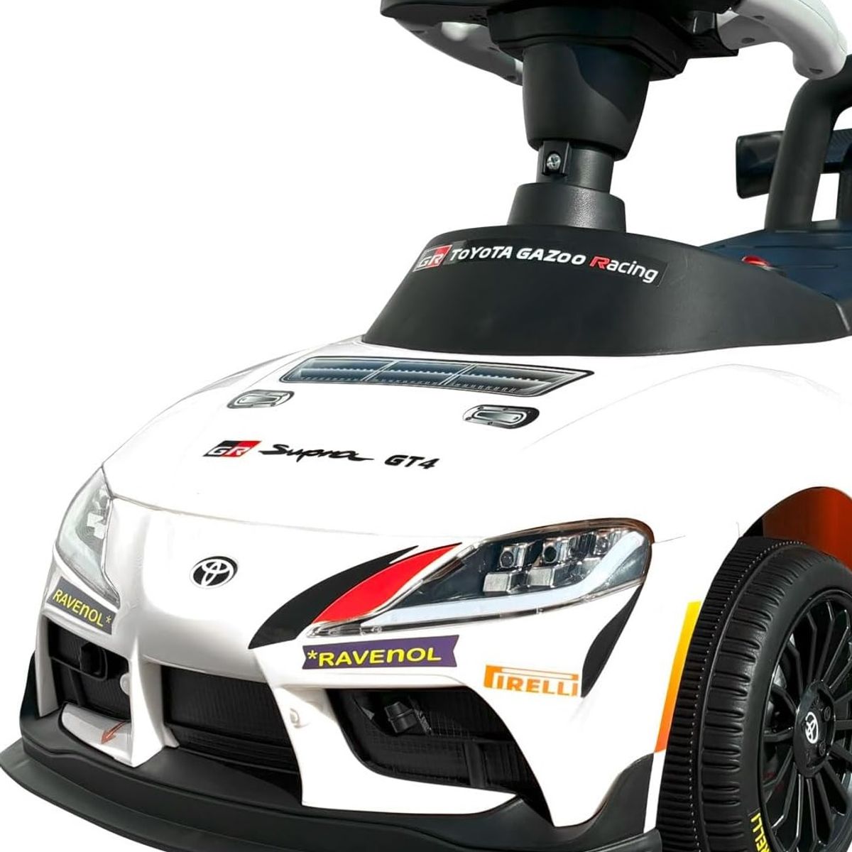 TOYOTA - Correpasillo Con Mango Direccionable Toyota Supra Gt4 Musica