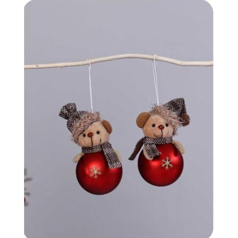 GENERICO - ADORNO COLGANTE DE OSITO NAVIDEÑO
