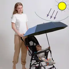 GENERICO - Sombrilla Universal para Carrito para Coche de Bebé con Filtro UV