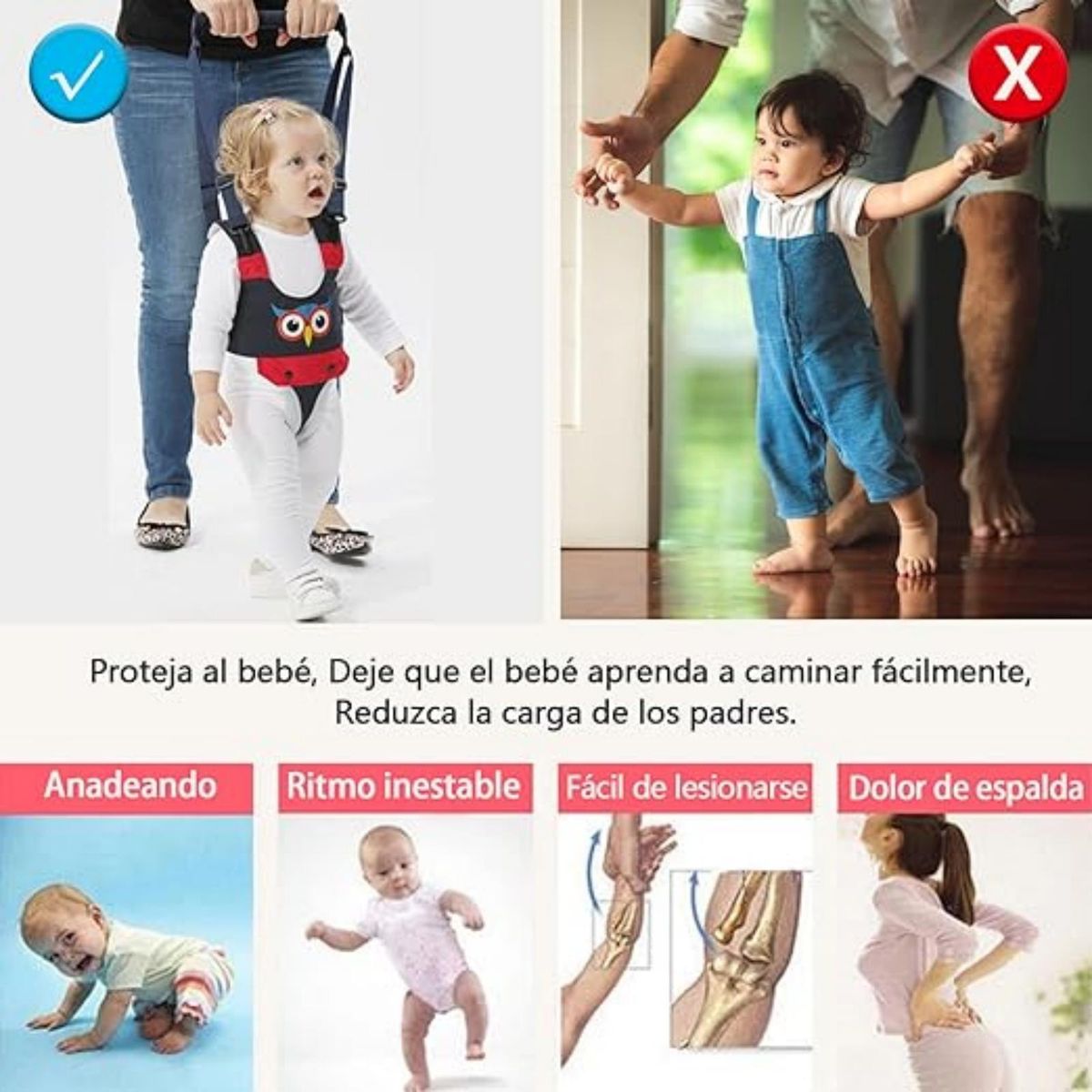 WELDMON - Arnés para Caminar Bebés（Azul）