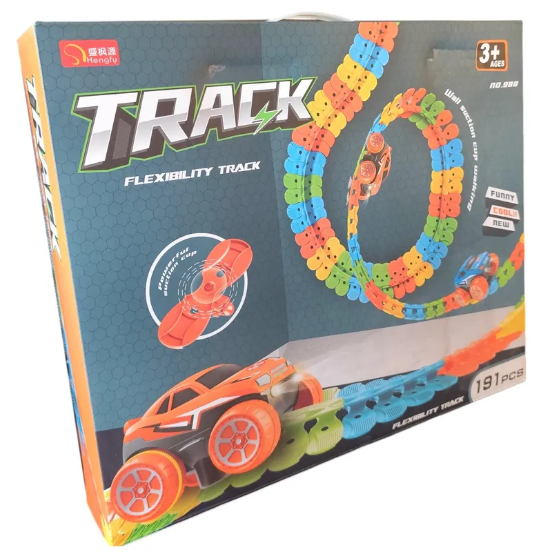 OEM - Juguete Pista Flexible Anti Gravedad 4,7 Metros, 1 Auto