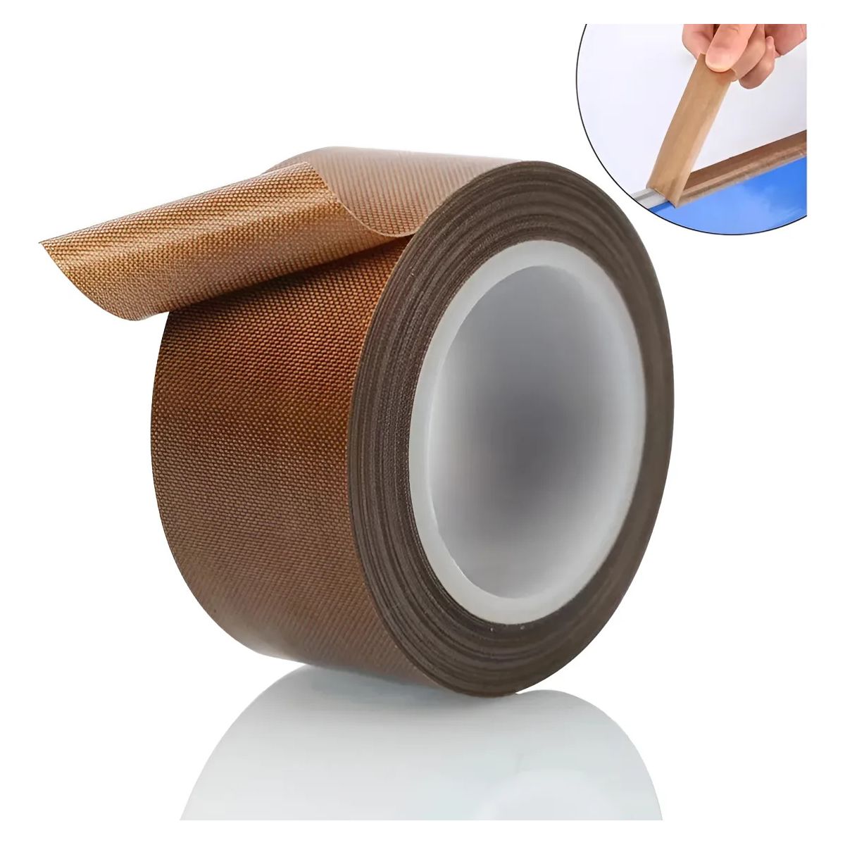 KUANGYE - Cinta Teflón Selladora Rollo 50mm X 10 Mtrs Para Adhesivo