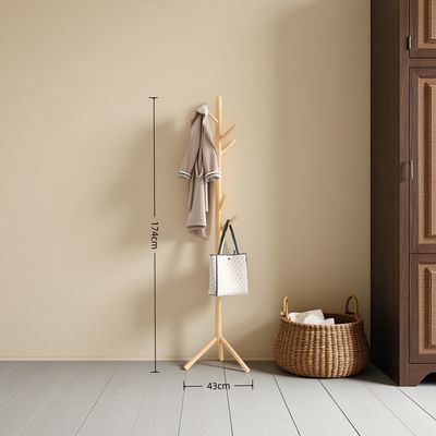 Imagen 2 del producto Perchero Colgador De Pie De Madera 173x42cm Armable