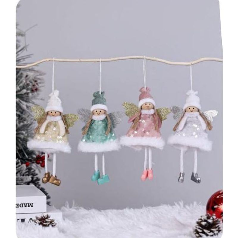 GENERICO - ADORNO DE HADAS MAGICAS DE LA NAVIDAD PACK DE 4