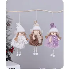 GENERICO - Trio de Colgante de ángel con bufanda y gorro