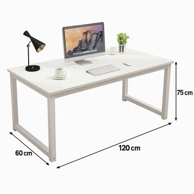 Imagen 2 del producto Escritorio De Estudio Para Oficina En Casa - Blanco-Blanco