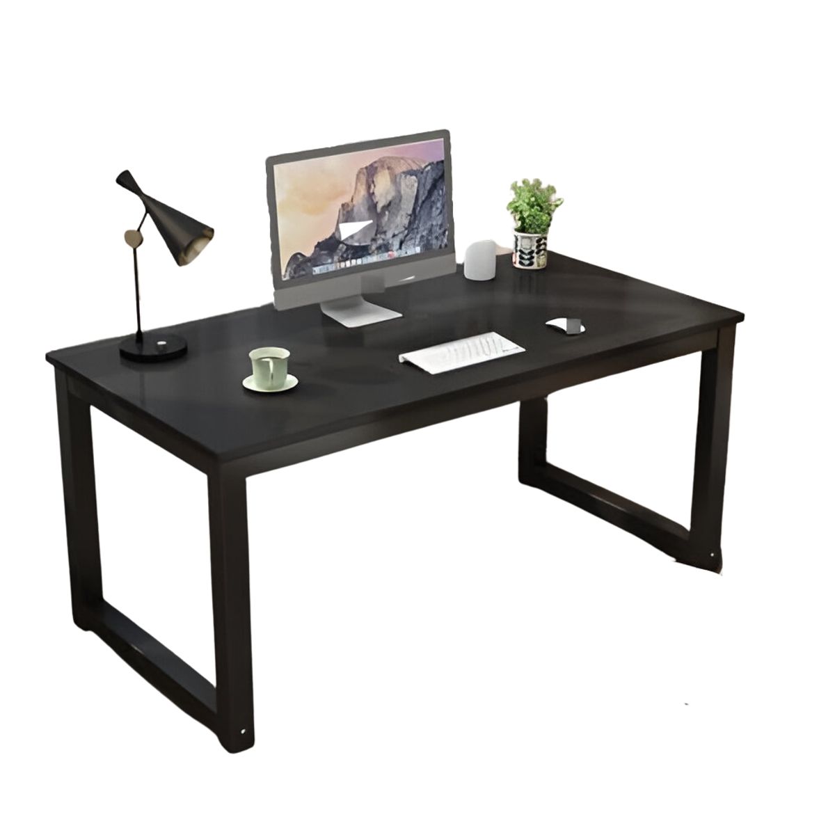 CRUSEC - Escritorio De Estudio Para Oficina En Casa - Negro-Negro