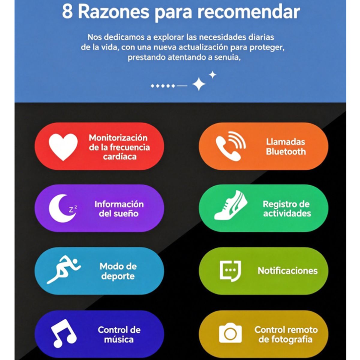 LENOVO - Reloj inteligente Y80 Smartwatch y Audifonos Lenovo TA140