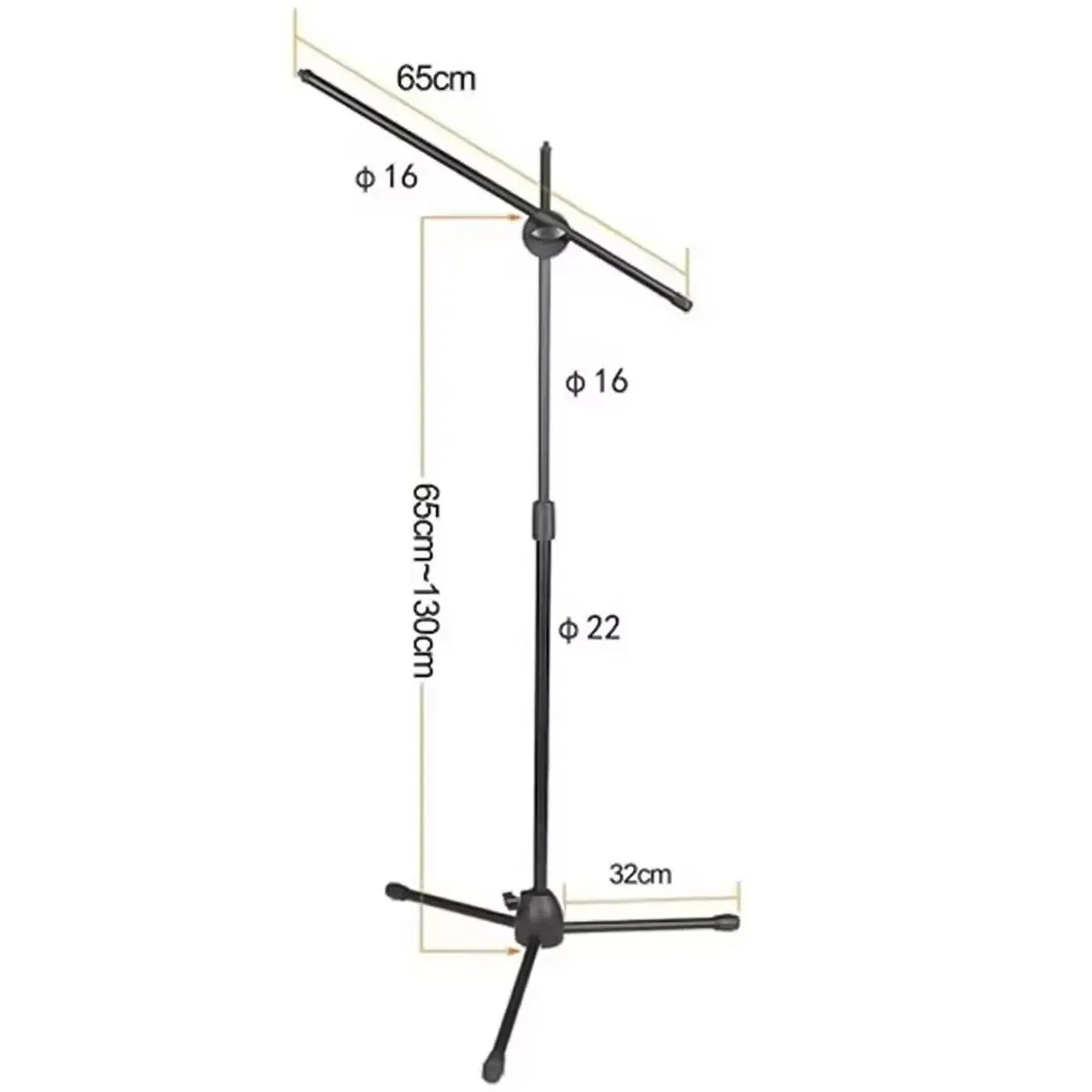 PHILCO - PEDESTAL PARA MICROFONO DOBLE AJUSTABLE BASE METALICA