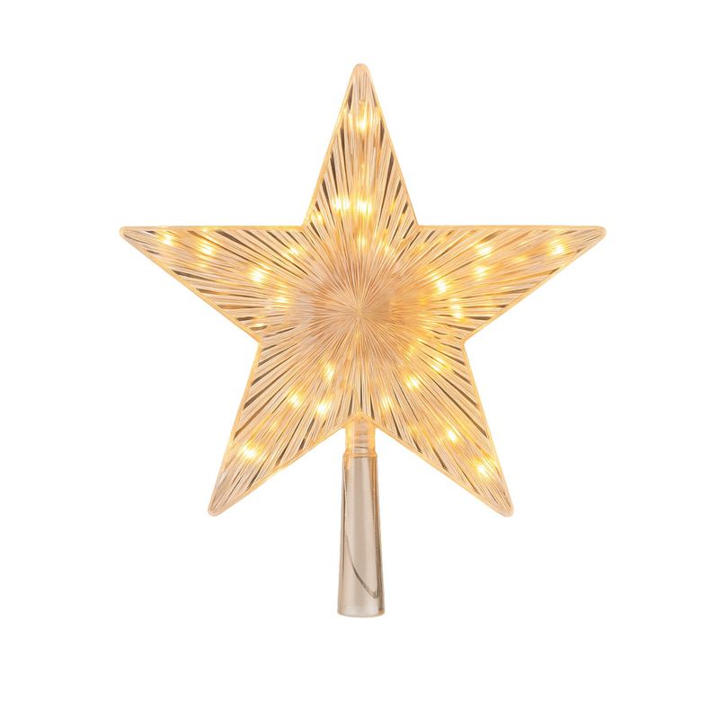 GENERICO - Estrella Punta Arbol Led Calida 15cm Navidad Decoracion