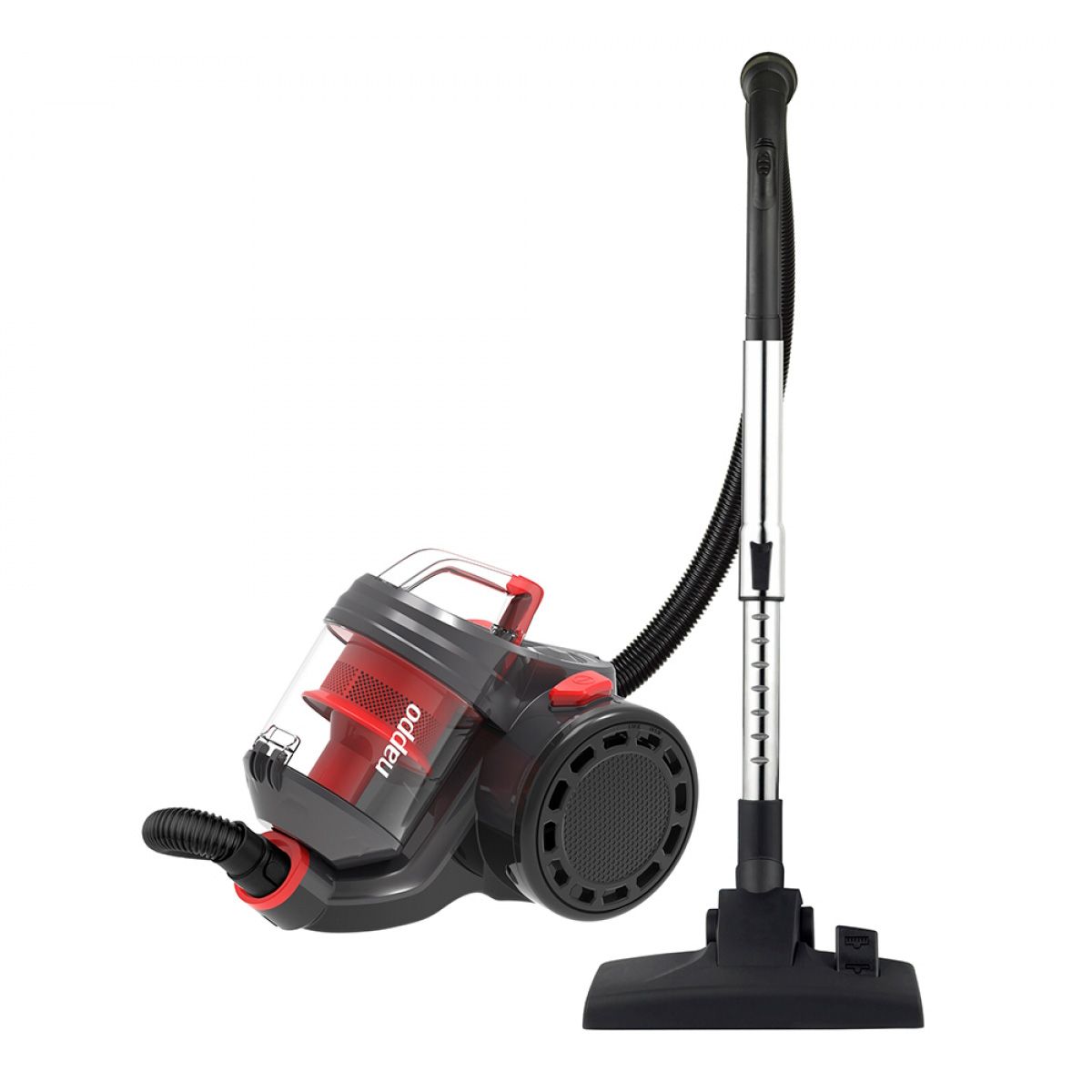 NAPPO - Aspiradora Nappo sin Bolsa Filtro HEPA 1200W 2L Roja