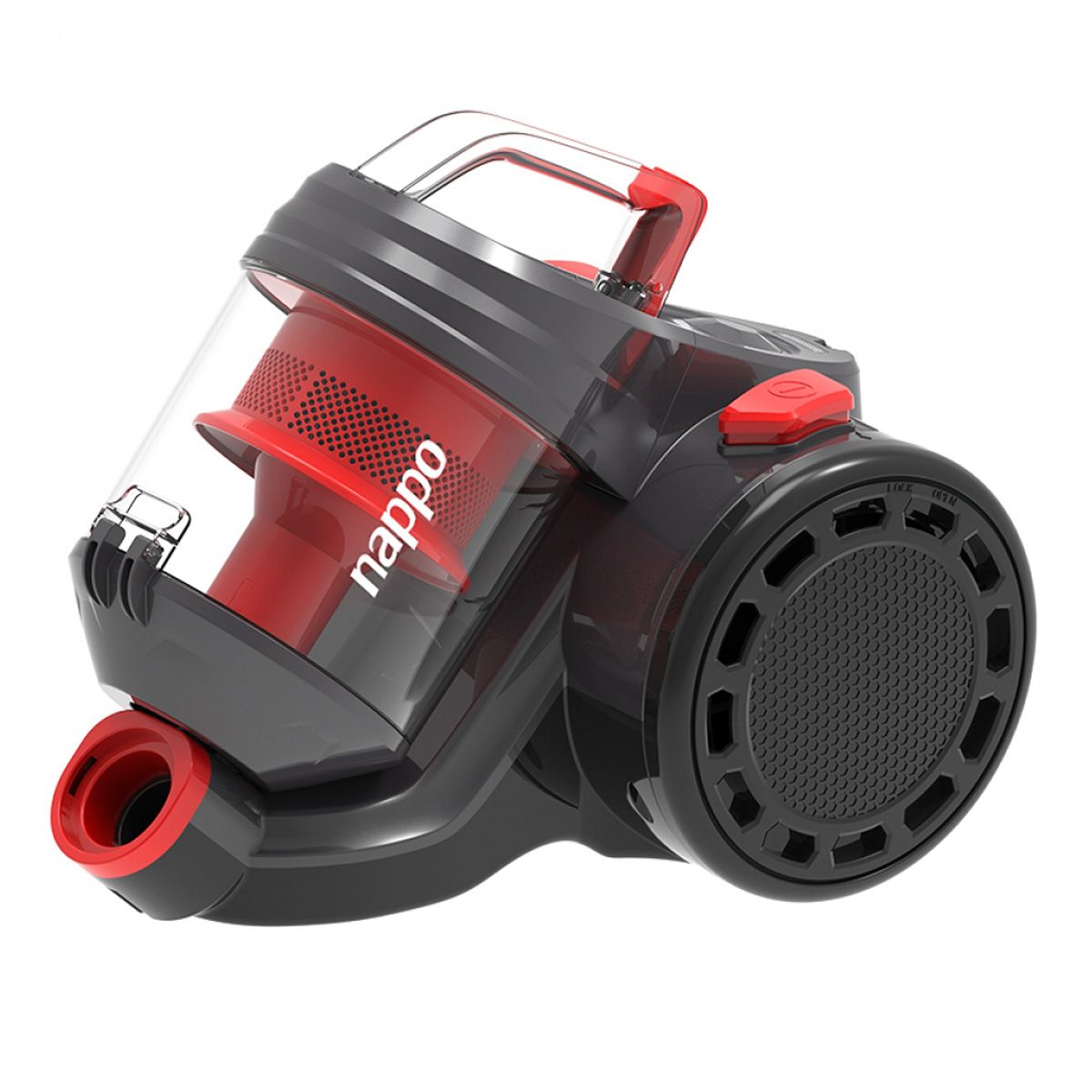 NAPPO - Aspiradora Nappo sin Bolsa Filtro HEPA 1200W 2L Roja