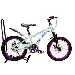 GENERICO - Bicicleta Aro 18 CfBike con Freno Disco Gris Log Azul